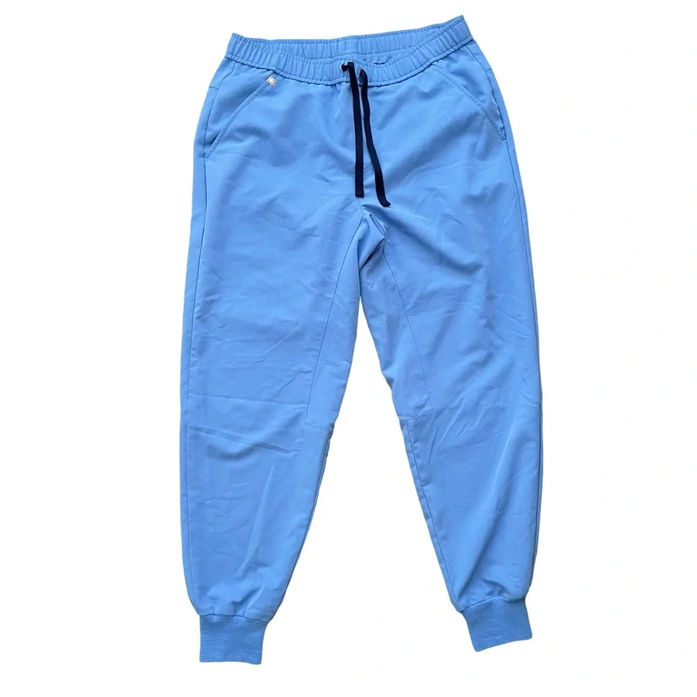 Figs Tansen Jogger Scrub Pants Ceil Blue Med Short